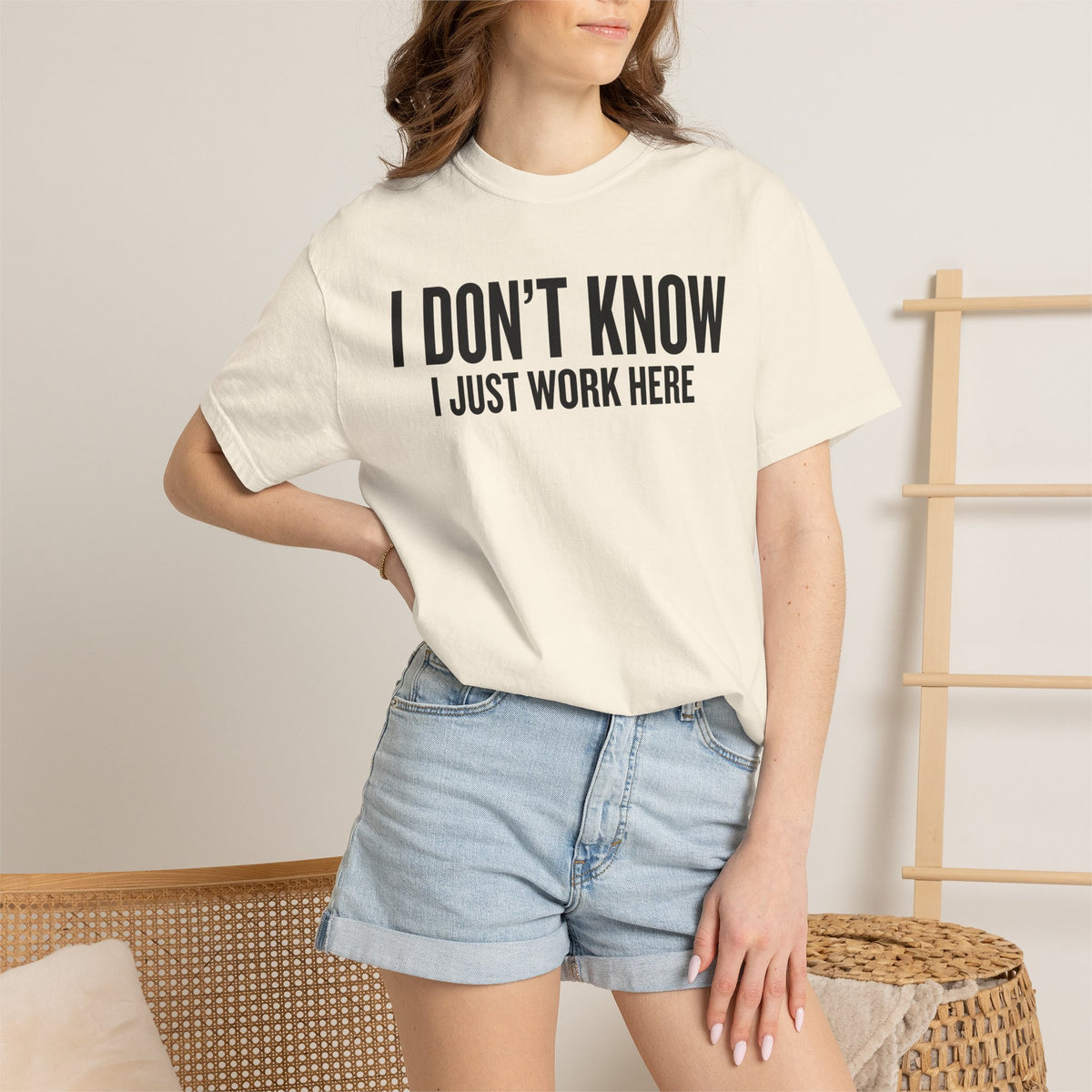 I Don't Know I Just Work Here Shirt – Funny Work Tee